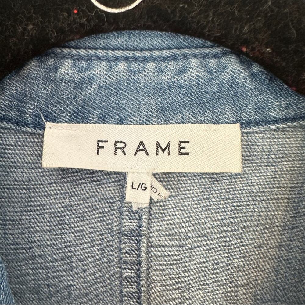 Frame Panelled Denim Dress Large - Picture 4 of 10